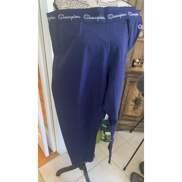 Carla Ferroni navy blue acetate and viscose blend leggings in size XXL - Picture 3 of 9